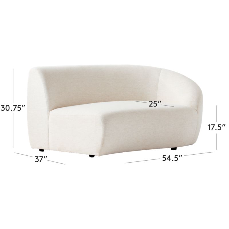 View Roma White Right Arm Sofa by Ross Cassidy - image 3 of 8