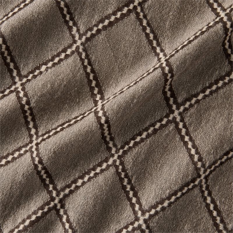 Romarin Taupe Wool Throw Blanket 50"x70" by Nina Garcia - image 2 of 6