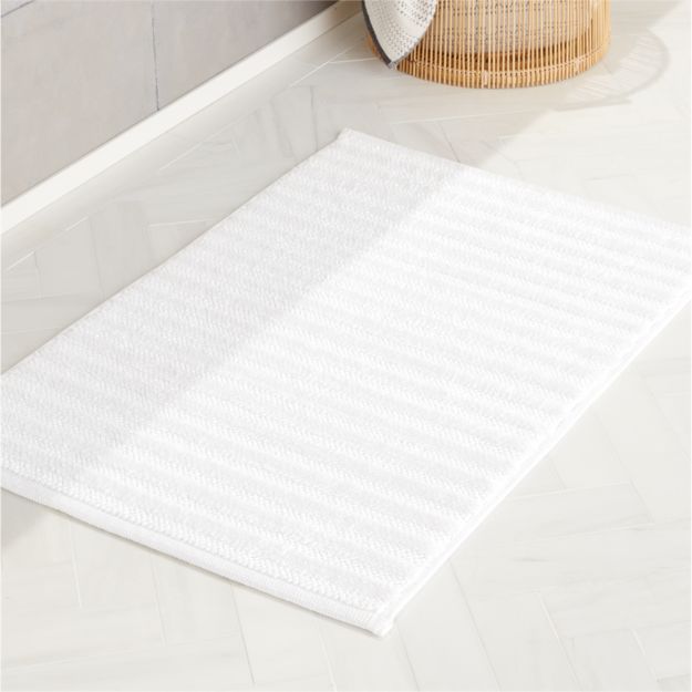 Ronan White Bath Mat + Reviews CB2 Canada