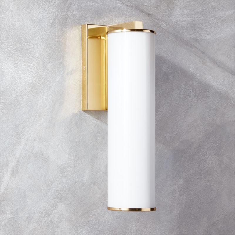 Ronda Indoor/Outdoor Polished Brass Wall Sconce - image 2 of 5