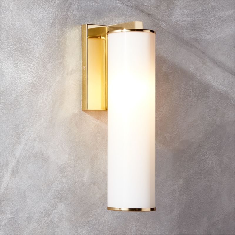 Ronda Indoor/Outdoor Polished Brass Wall Sconce - image 0 of 5