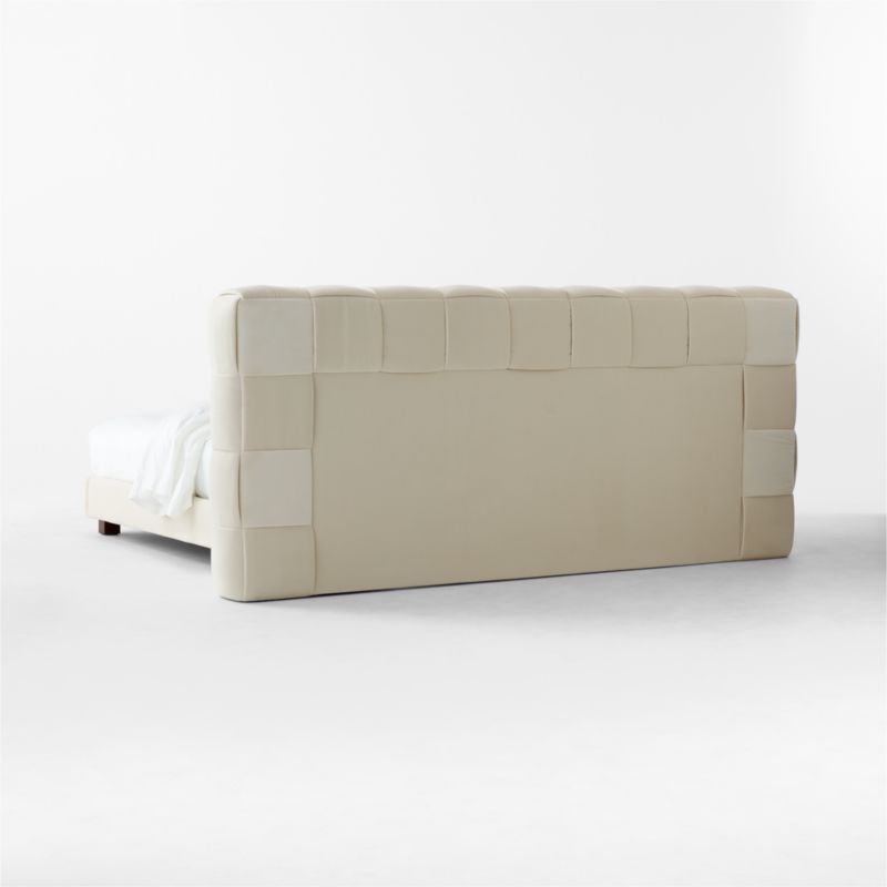 Rorke Ivory White Upholstered King Bed - image 7 of 9