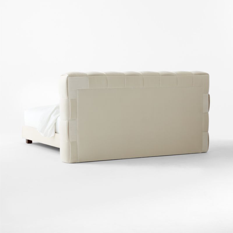 Rorke Ivory White Upholstered Queen Bed - image 6 of 8