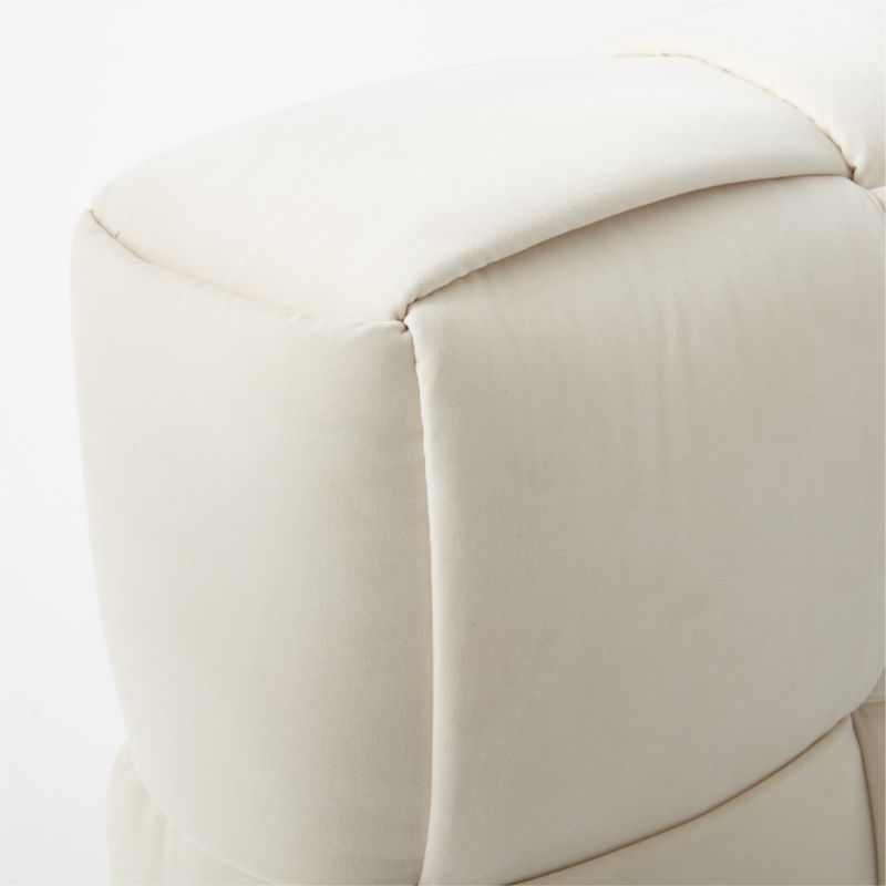 Rorke Ivory White Upholstered Queen Bed - image 7 of 8