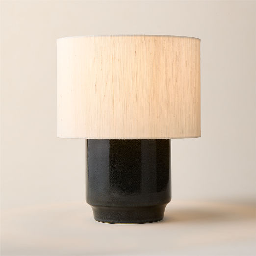 Rosalind Navy Ceramic Reactive Glaze Table Lamp 15"