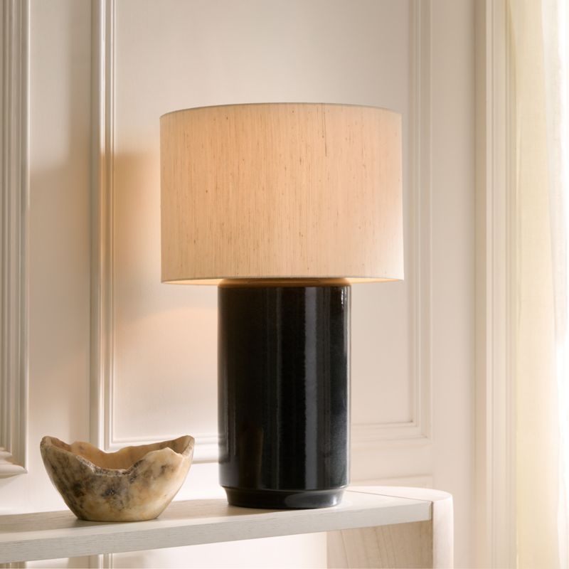 Rosalind Navy Ceramic Reactive Glaze Table Lamp 32" - image 1 of 4