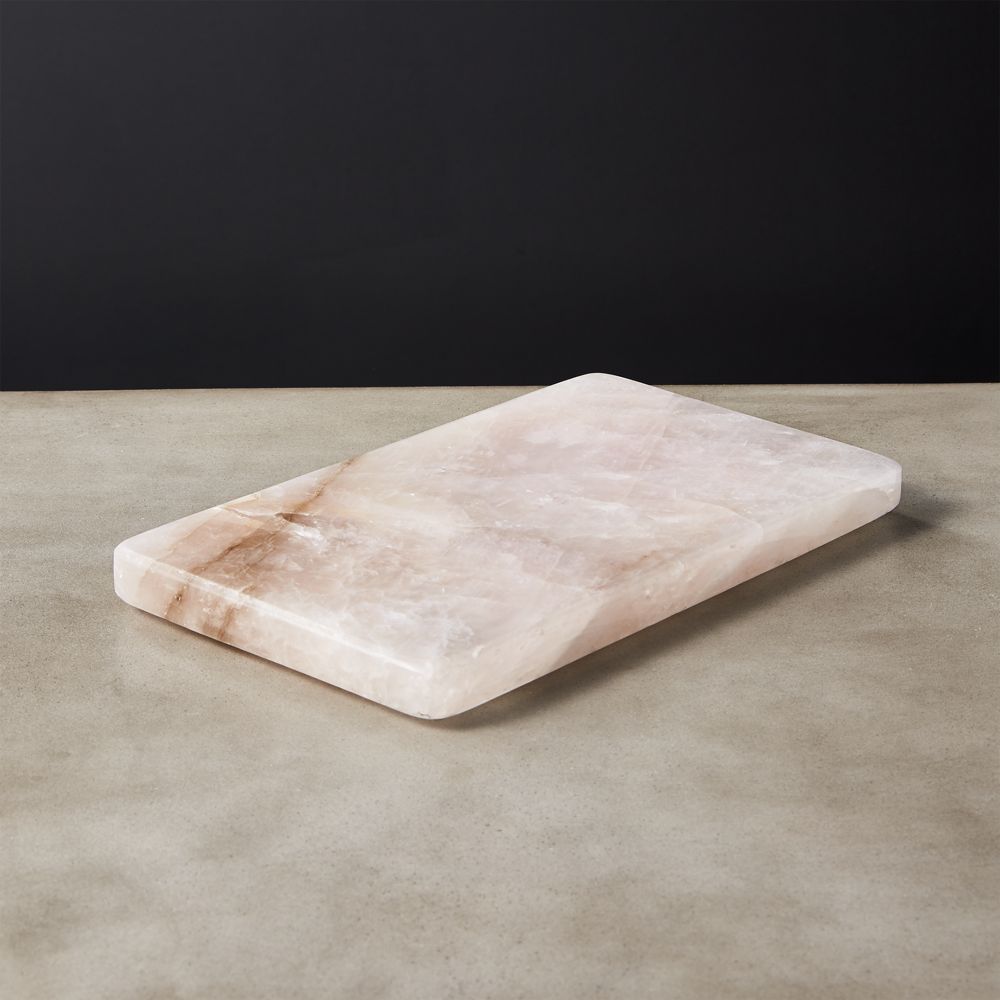 Rose Quartz Serving Tray