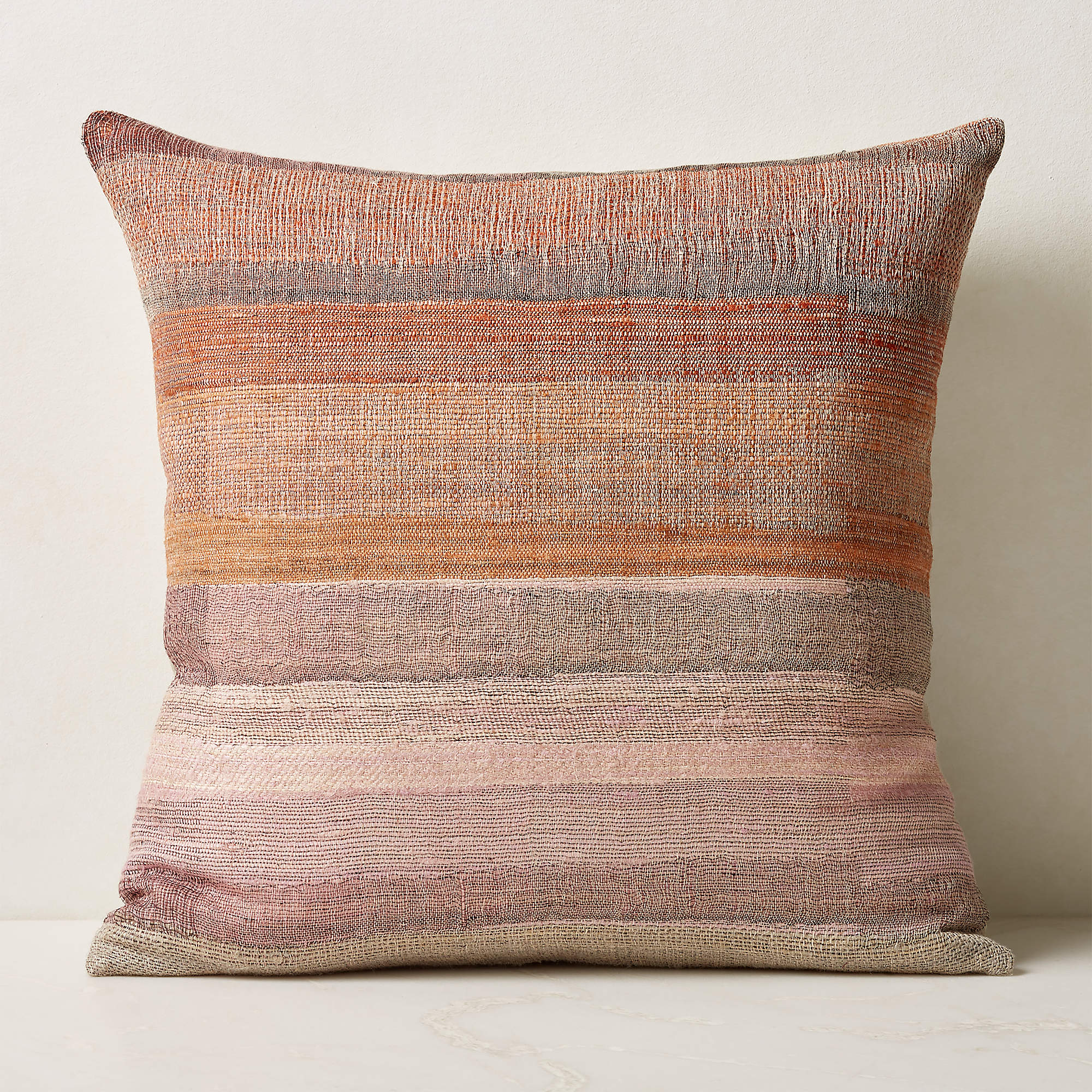 Rosi Striped Modern Throw Pillow with FeatherDown Insert 23'' CB2