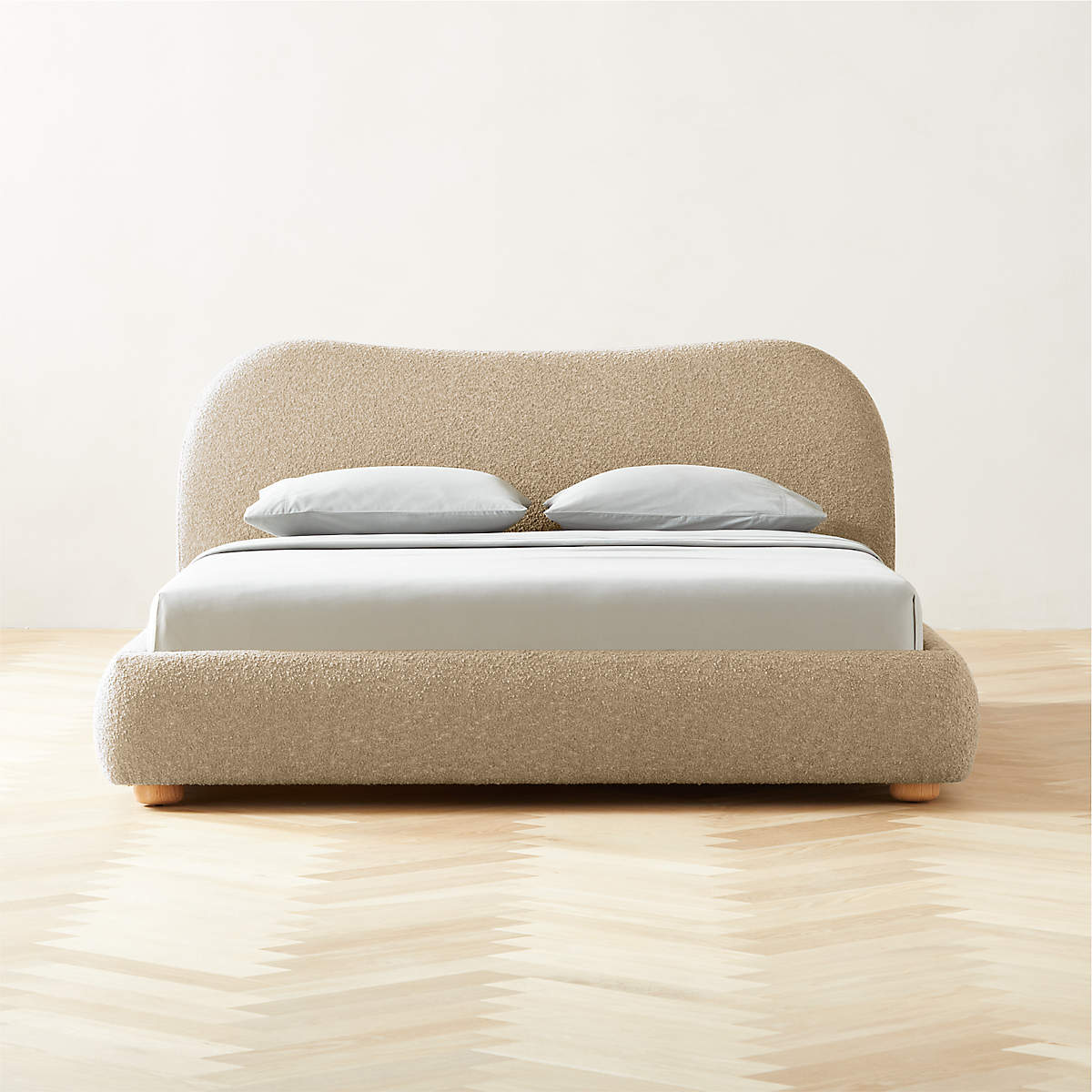 Diana Camel Upholstered Bed | CB2 Canada