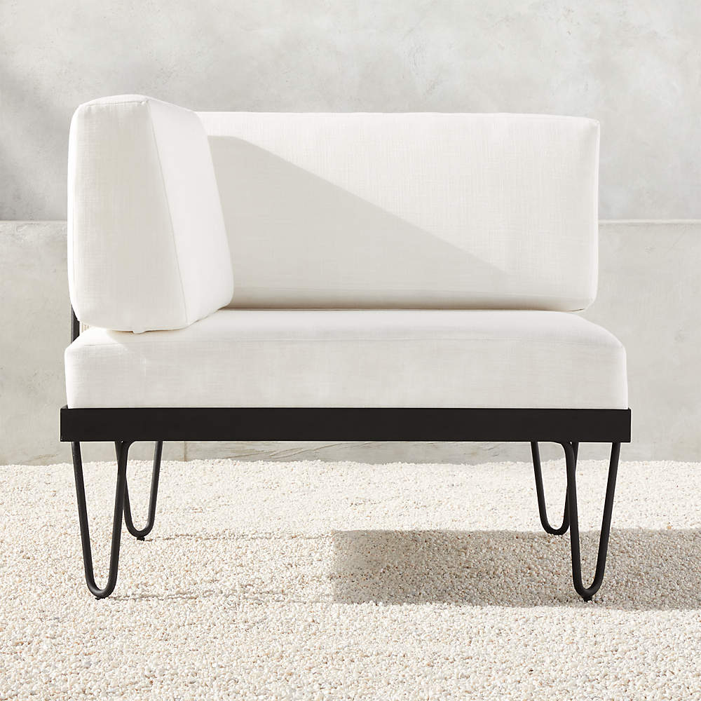 Rossi Outdoor Patio Corner Chair Left Reviews CB2