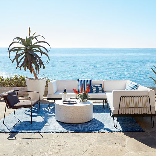 Shore White Stone Indoor/Outdoor XL Planters