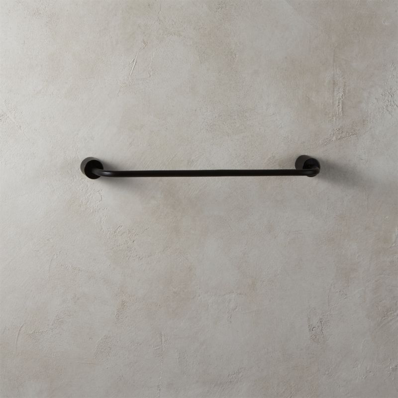 towel bar with towel rough cast black towel bar 18 towel bars cb2 towel bar with towel rough cast black towel bar 18 towel bars cb2