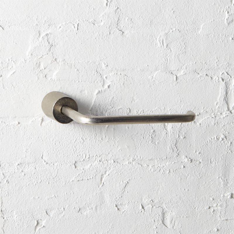 Toilet Paper Holders Cb2 Rough Cast Nickel Toilet Paper Holder