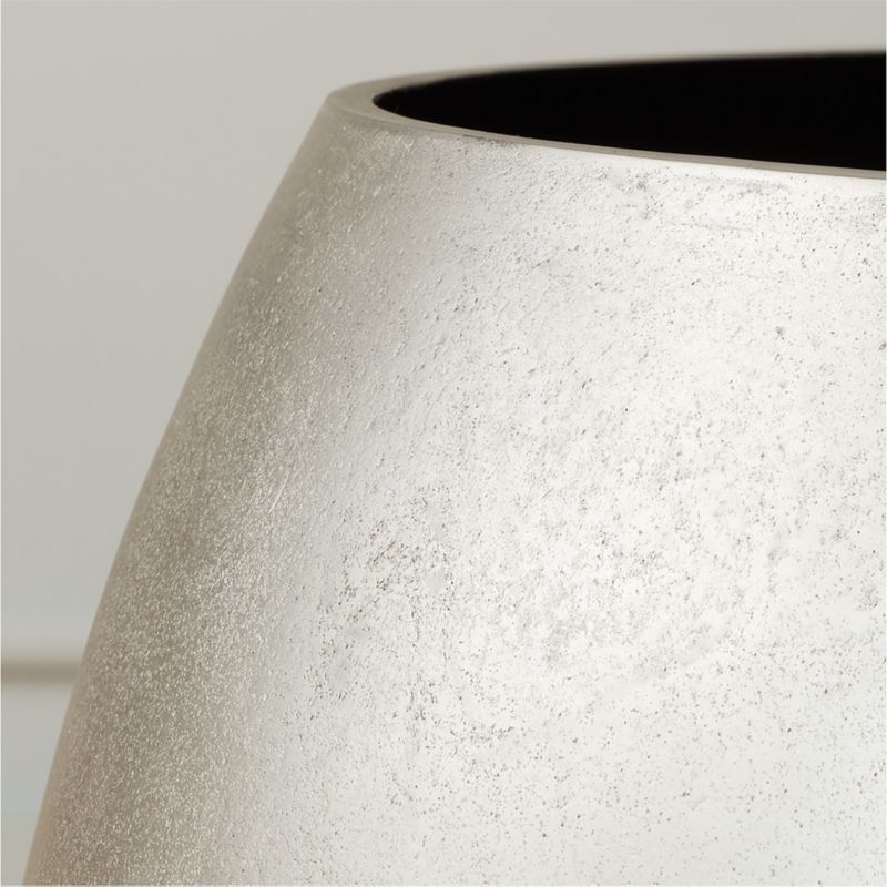 Rough Cast Platinum Metal Indoor Planter Small - image 3 of 7