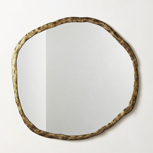 Abel Brass Round Wall Mirror 48"