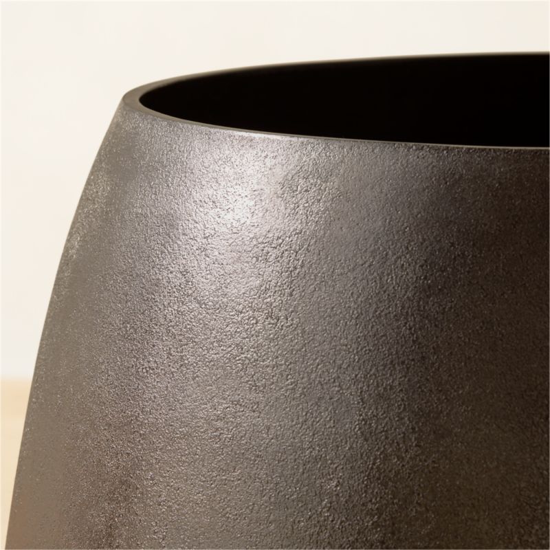 Rough Cast Black Metal Indoor Planter Large - image 4 of 5