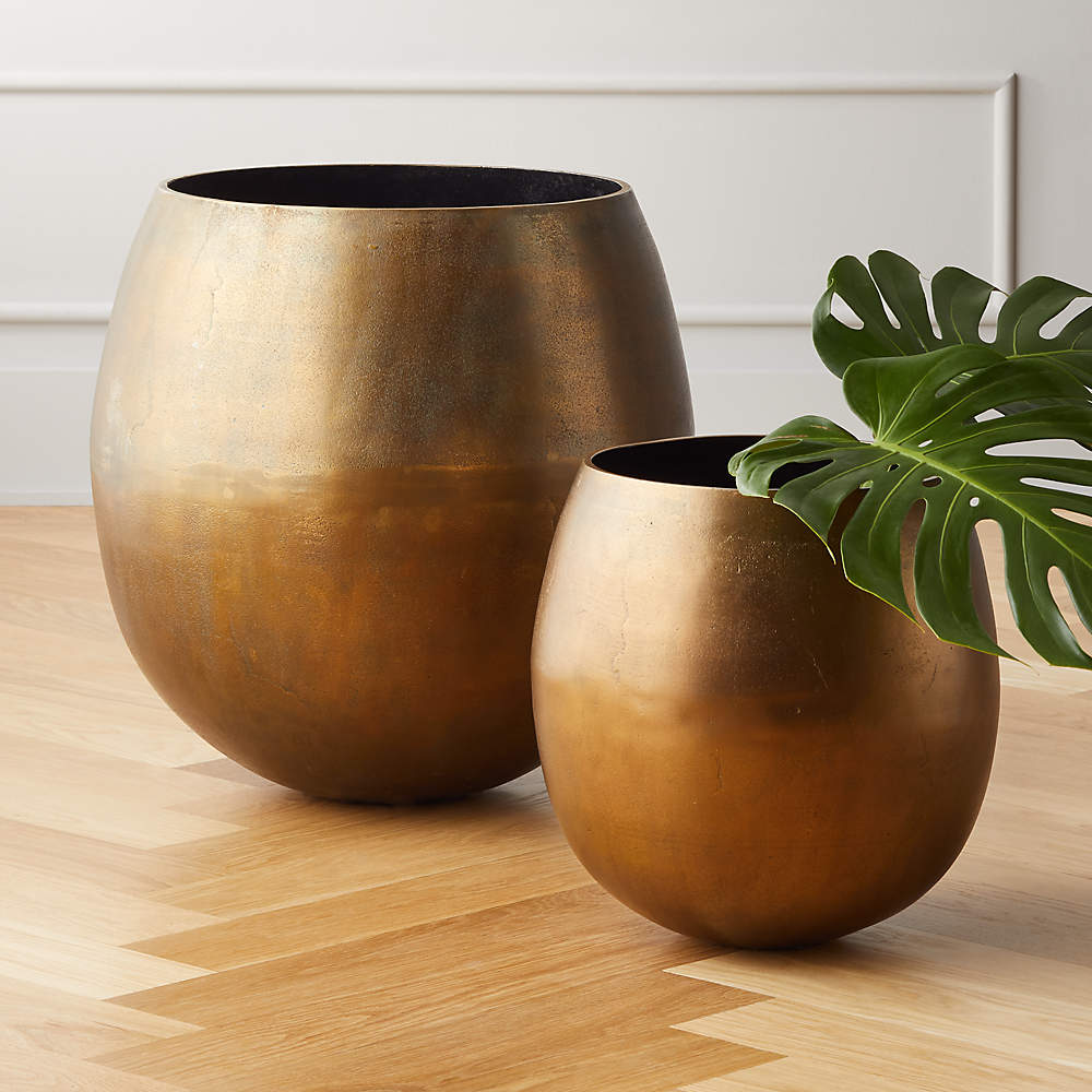 Large brass plant pot – vintagefindsbc
