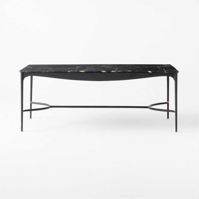 View Roumare Green Marble Dining Table - image 5 of 10