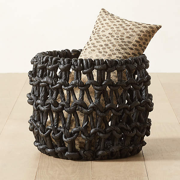 Kalum Woven Bleached Storage Basket Small