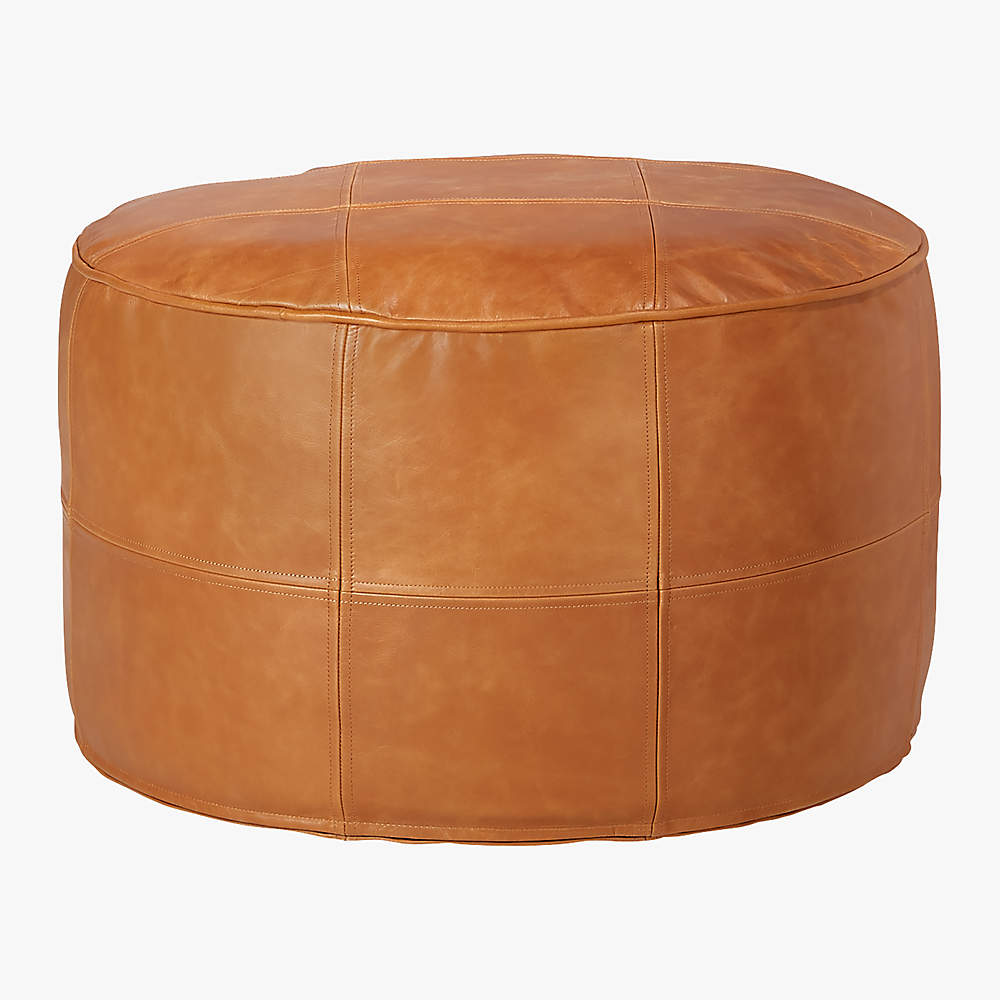 Cb2 deals leather ottoman