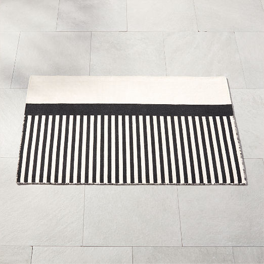 Modern Black and White Rugs CB2