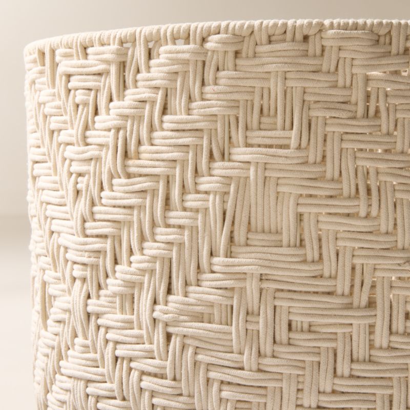 Rowen Handwoven Round White Cotton Storage Basket XL - image 3 of 4