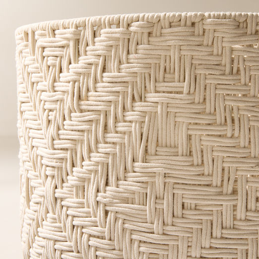 Rowen Handwoven White Cotton Storage Baskets
