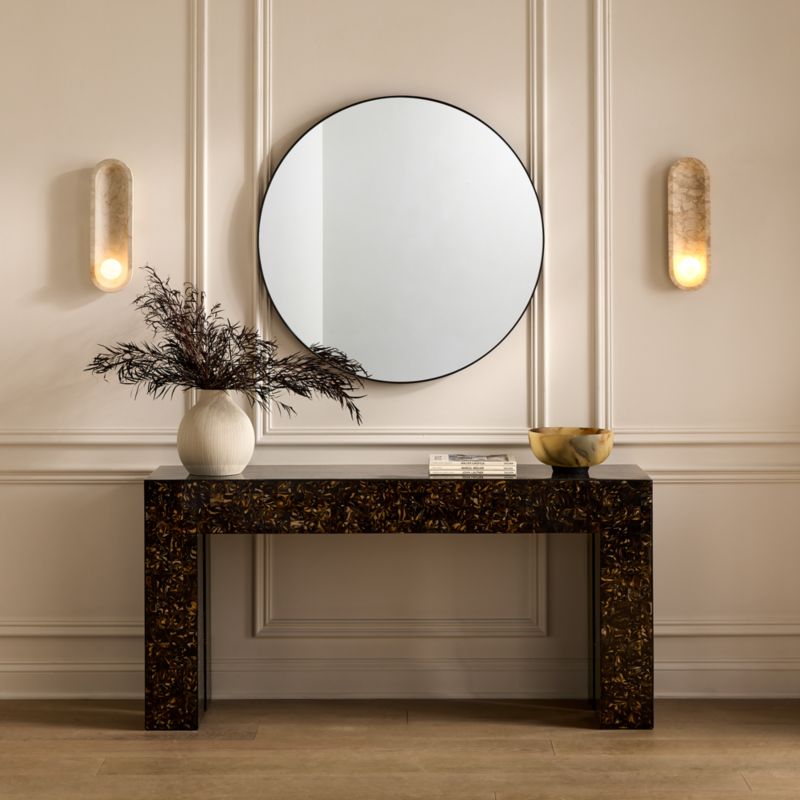 Roxane Golden Oman Marble Wall Sconce by goop - image 1 of 7