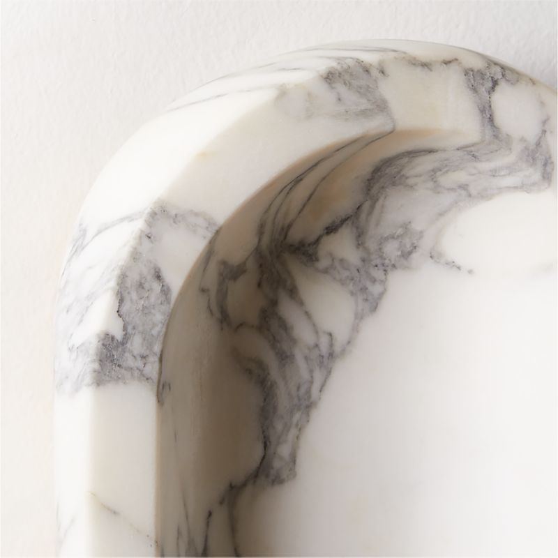 Roxane White Marble Wall Sconce by goop - image 4 of 13