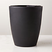Violeta White Ceramic Wastebasket
