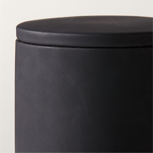 Rubber-Coated Black Canister