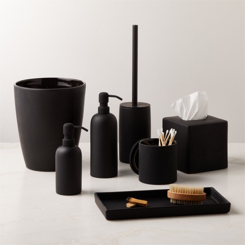 Rubber-Coated Black Canister
