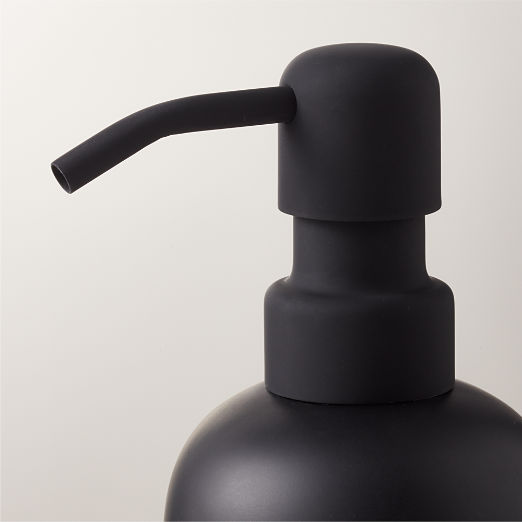 Rubber-Coated Black Bath Accessories