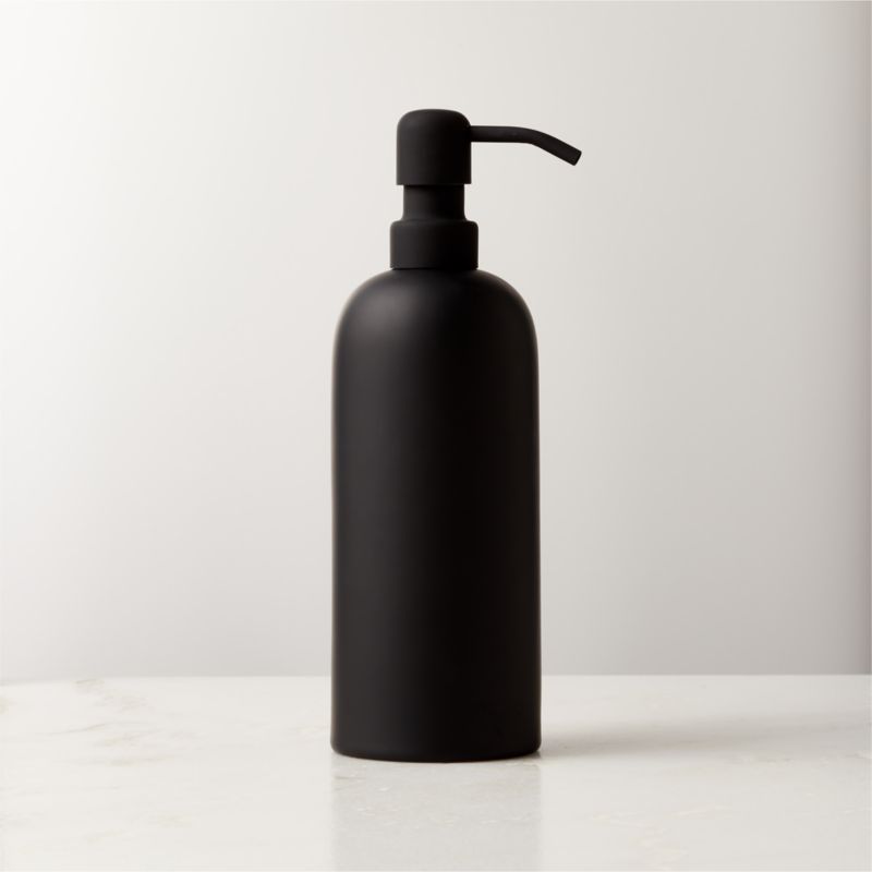View Rubber-Coated Black Soap Pump 20oz details