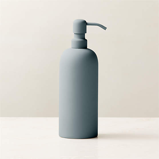 Rubber-Coated Blue Soap Pump 20oz