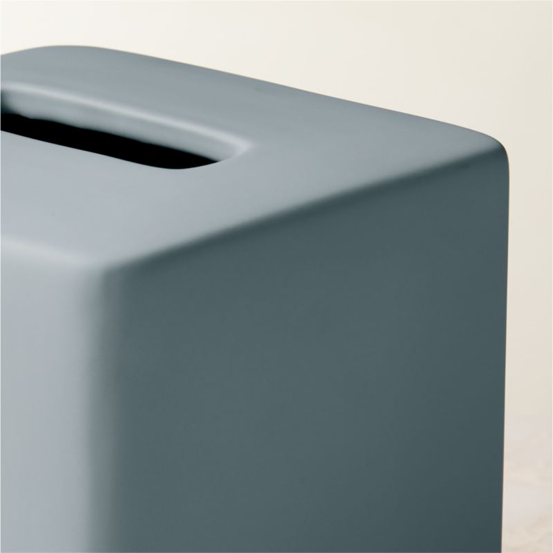 Rubber-Coated Blue Tissue Box Cover - image 3 of 8