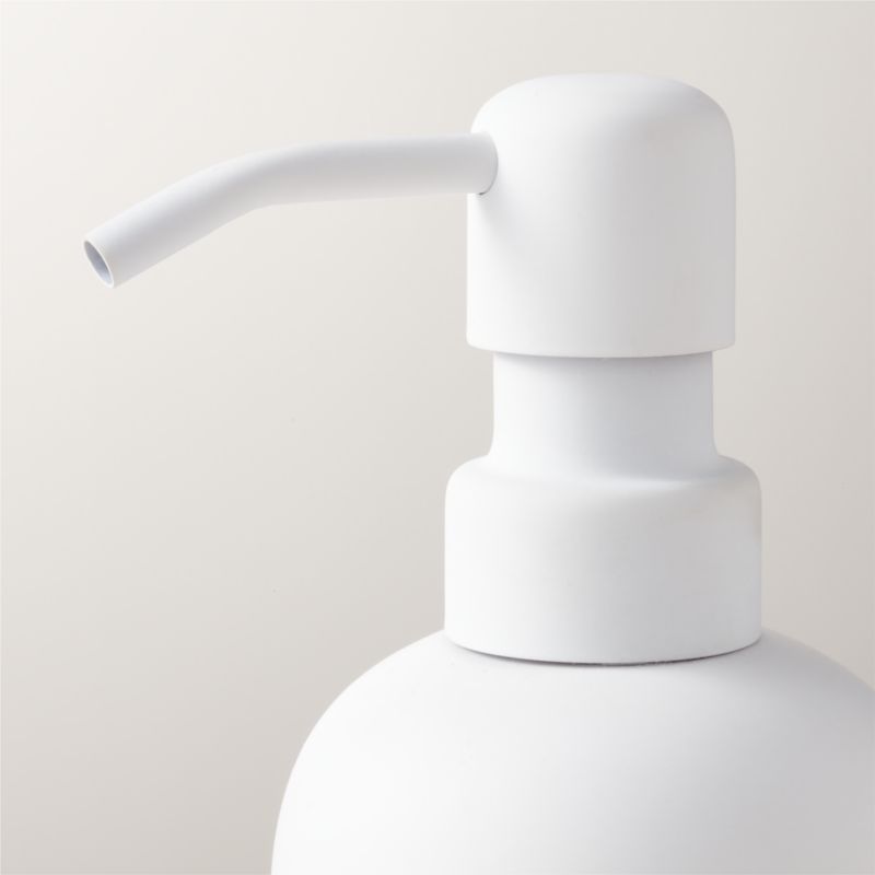 Rubber-Coated White Soap Pump 8oz - image 2 of 3