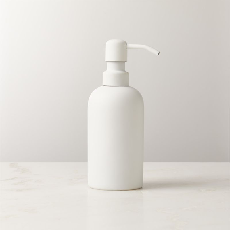 Rubber-Coated White Soap Pump 8oz - image 0 of 3