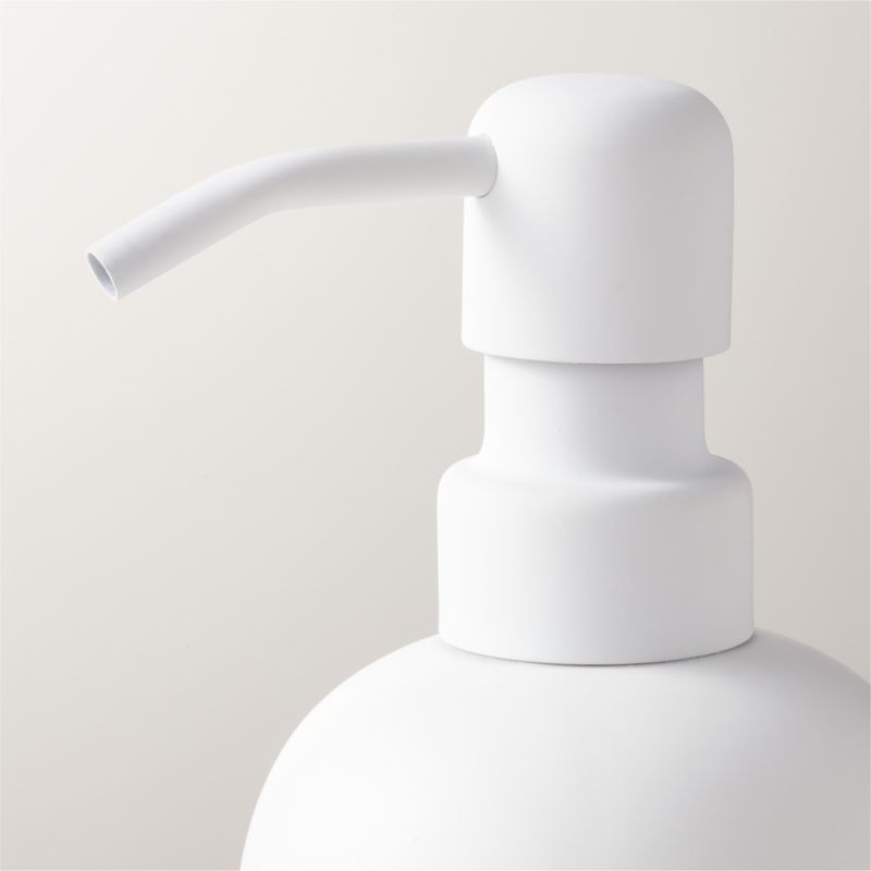 Rubber-Coated White Soap Pump 20oz - image 2 of 3