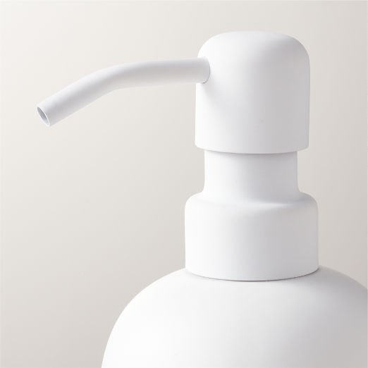 Rubber-Coated White Bath Accessories