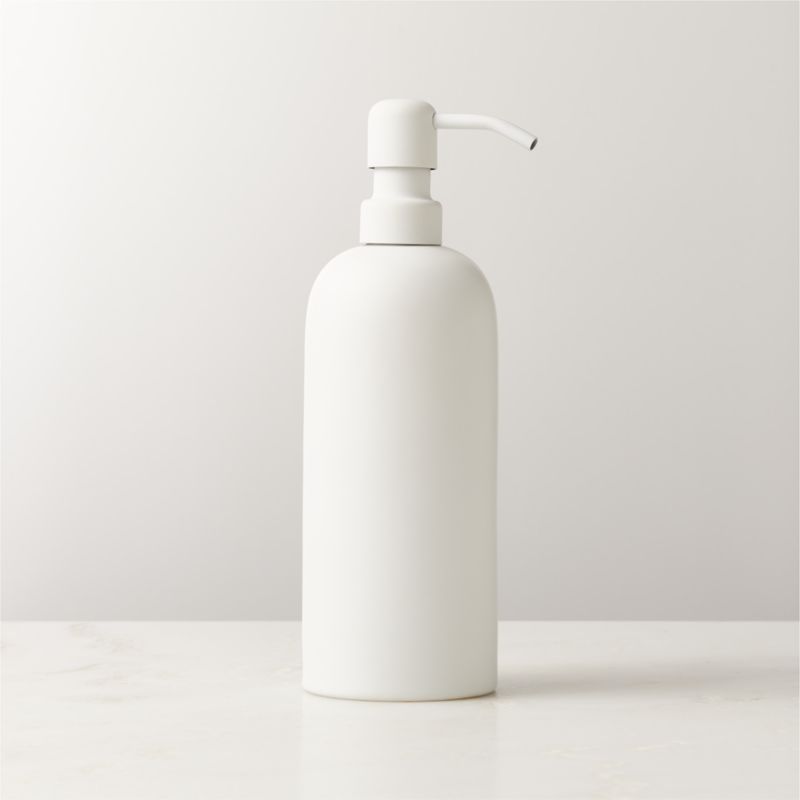 View Rubber-Coated White Soap Pump 20oz details