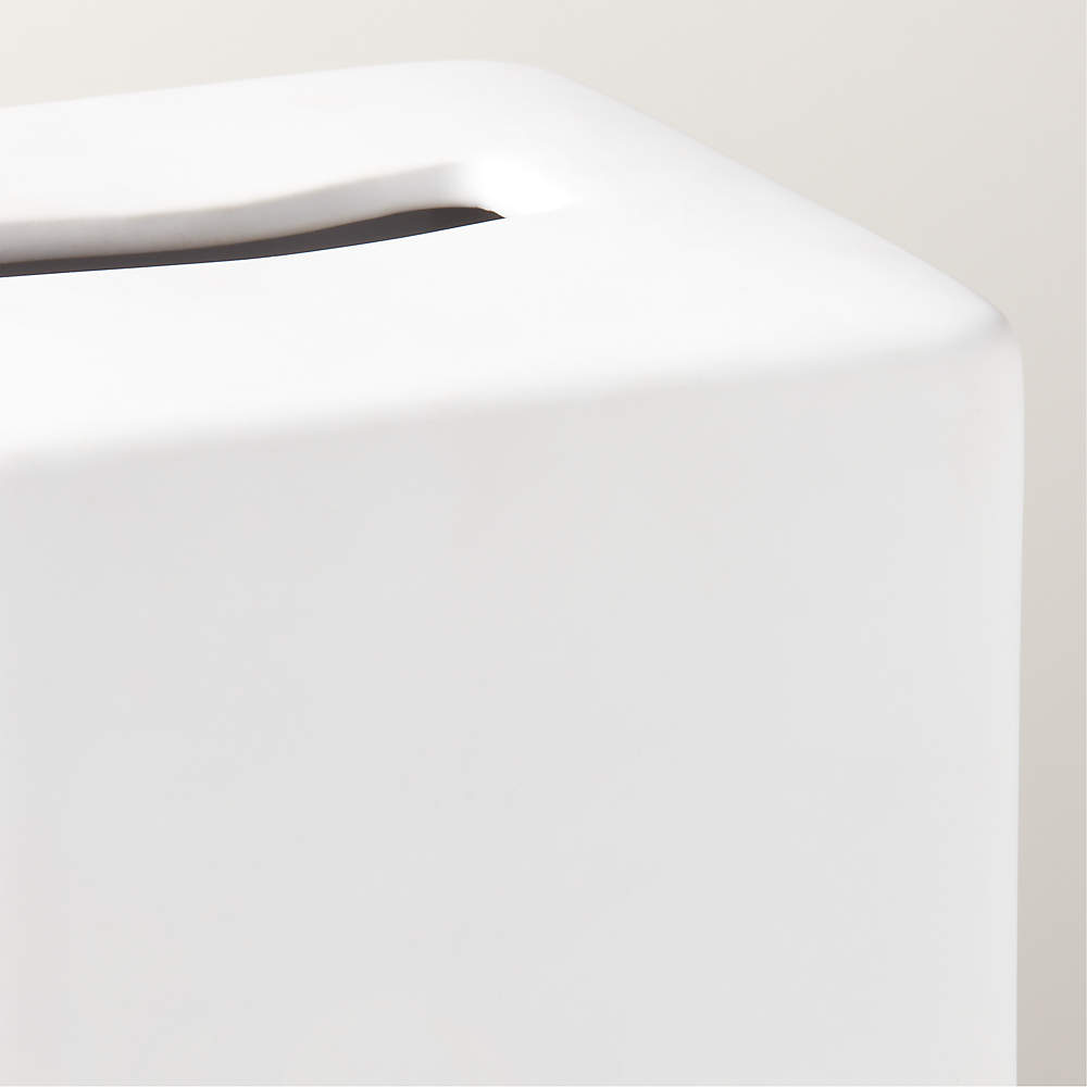 White plastic deals tissue box cover