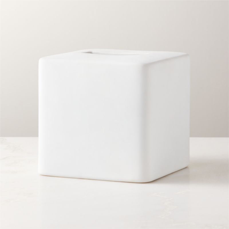 White square deals tissue box cover