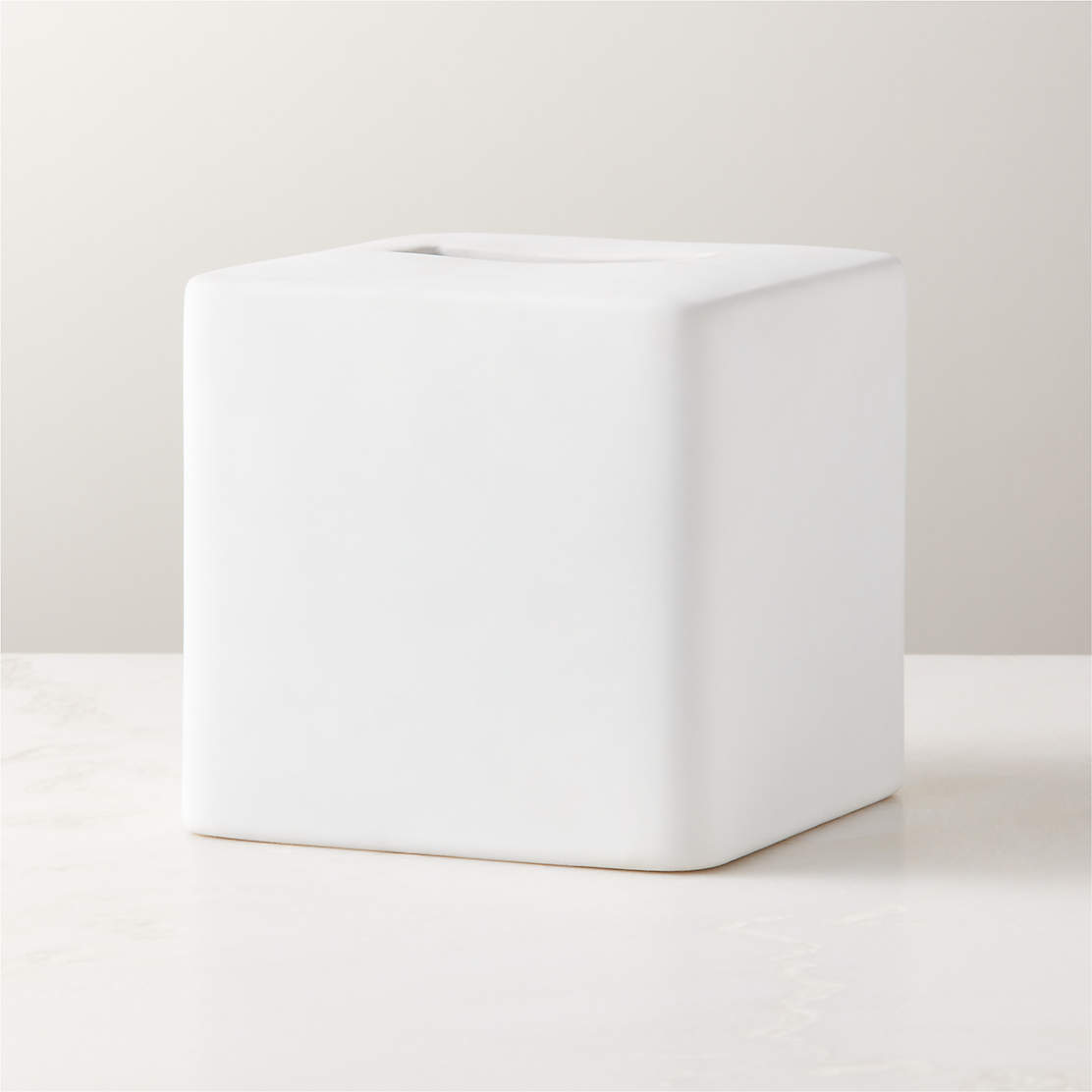 Elton Brushed Brass Tissue Box Cover + Reviews CB2 Canada