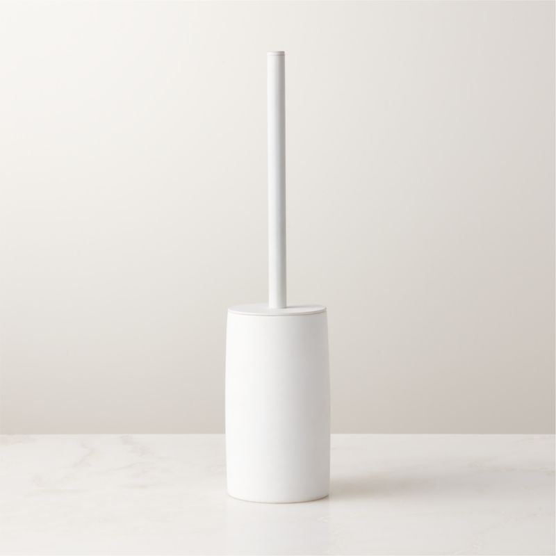 View Rubber-Coated White Toilet Brush details