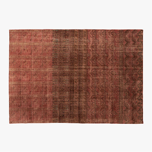 Rubie Hand-Knotted Red Cotton/Wool Area Rug 10'x14'