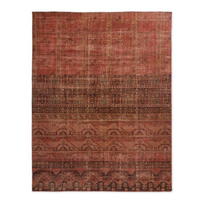 Rubie Hand-Knotted Red Cotton/Wool Area Rug 5'x8' - image 0 of 7