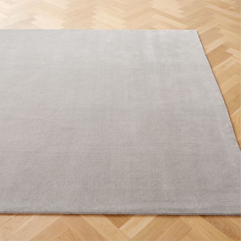 Ruena Handloomed Light Grey New Zealand Wool Area Rug 10'x14' - image 2 of 4