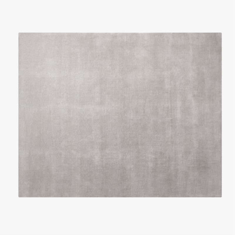 Ruena Handloomed Light Grey New Zealand Wool Area Rug 10'x14' - image 0 of 4