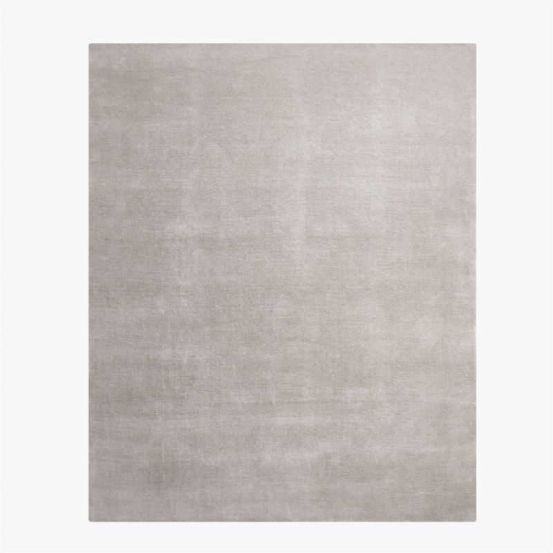 Ruena Handloomed Light Grey New Zealand Wool Area Rug 10'x14' - image 0 of 4